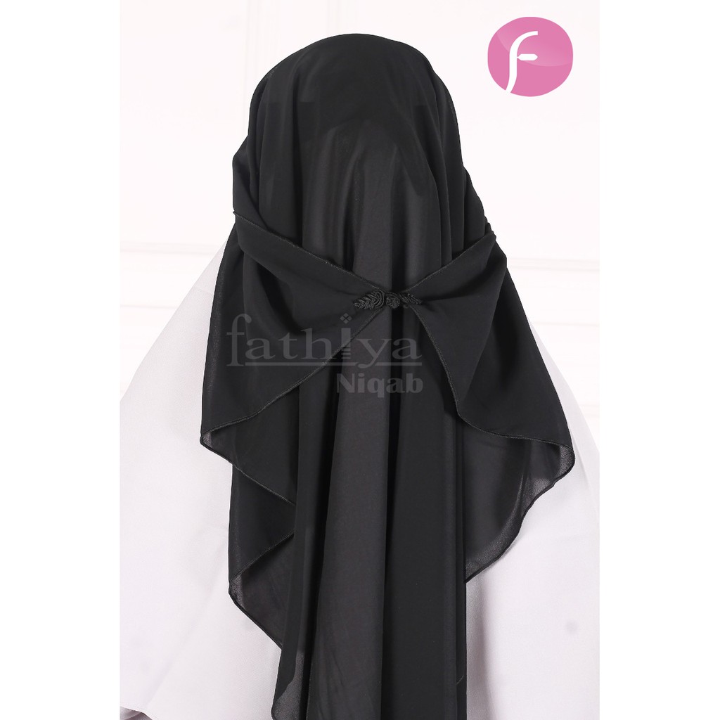 Cadar Yaman Kancing Jepang Niqab Kancing Tidak Pengap