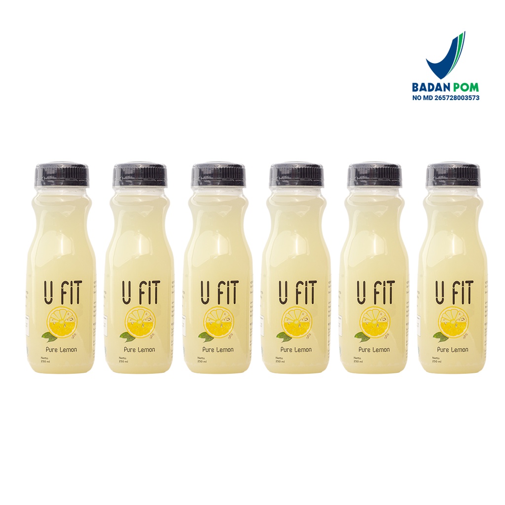 

U FIT Paket Keluarga Ufit Lemon 250ml (6 BOTOL ) || Sari Lemon || Sari Lemon Diet dan Detox || diet langsing sari lemon diet || lemon diet dan detox || Sari Lemon Asli Untuk Diet