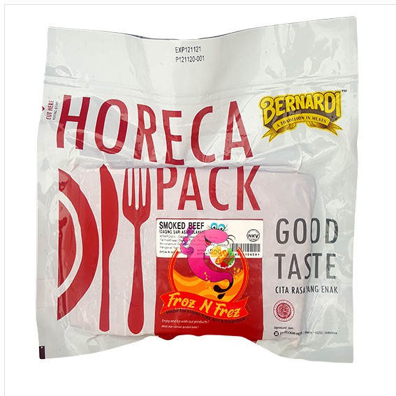 

BERNARDI Smoked Beef Block 500 Gram - Horeca Pack