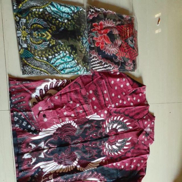 Batik Pria Lengan Panjang Batik Berkah Hrb026 Motif Keratonan Kode 002 Size M L Xl Xxl Reguler