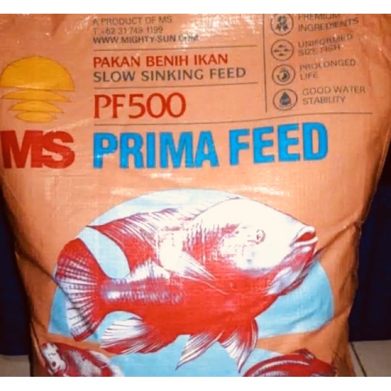 Pakan ikan pf500 repack 1 kg cocok untuk segala jenis bibit ikan - pelet ikan pf500 - pelet ikan