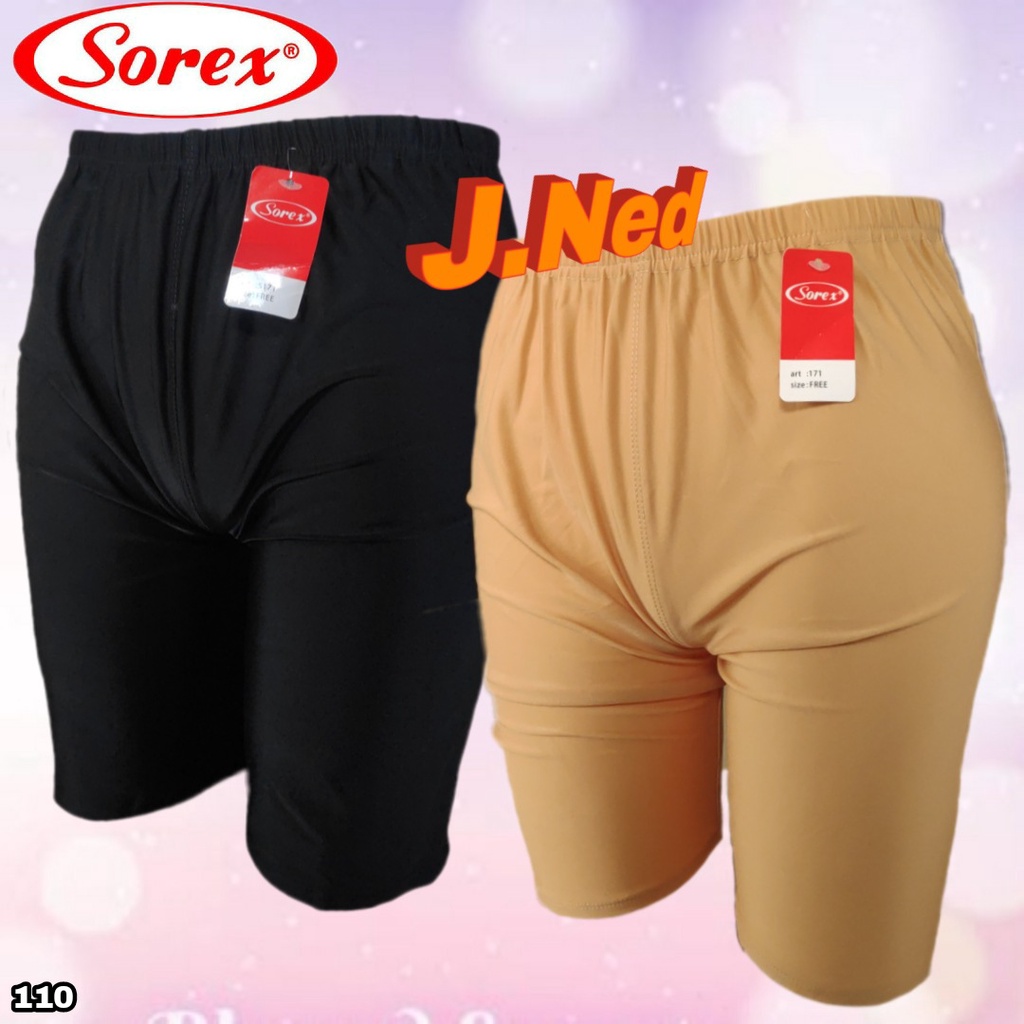 J110 - CELANA PENDEK STRIT, CELANA SENAM WANITA SOREX SIZE M/L DAN XL/XXL HARGA PER 1PCS