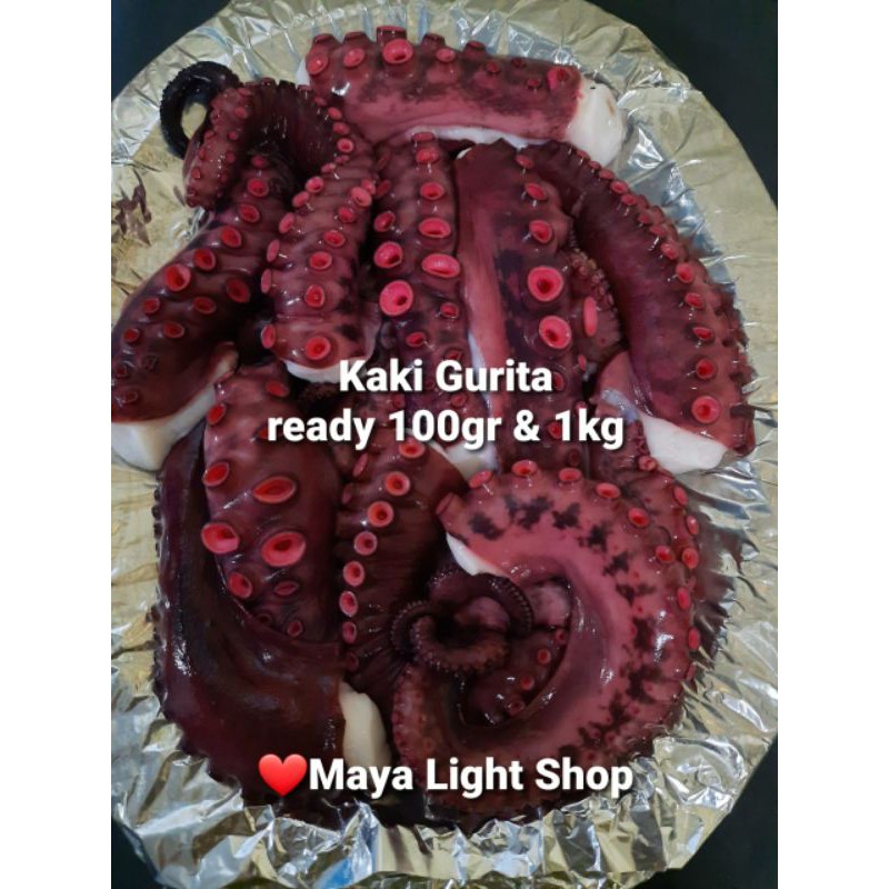 Gurita Octopus baby tako leg Boiled 1kg frozen isian takoyaki okonomiyaki nakji bokkeum kaki gurita seafood