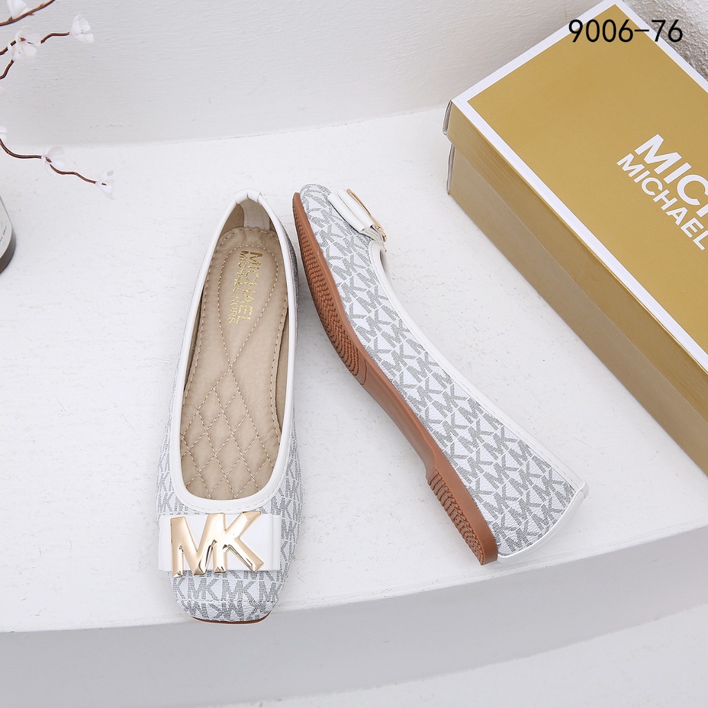SHOES Signature Logo Bow Ballerinas Flat Shoes #9006-76