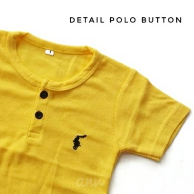 Kaos Polos Kancing 1,2,3 th Polo Button Anak Kaos Polo Kaos Polos Anak Lacoste T-shirt Polo Anak