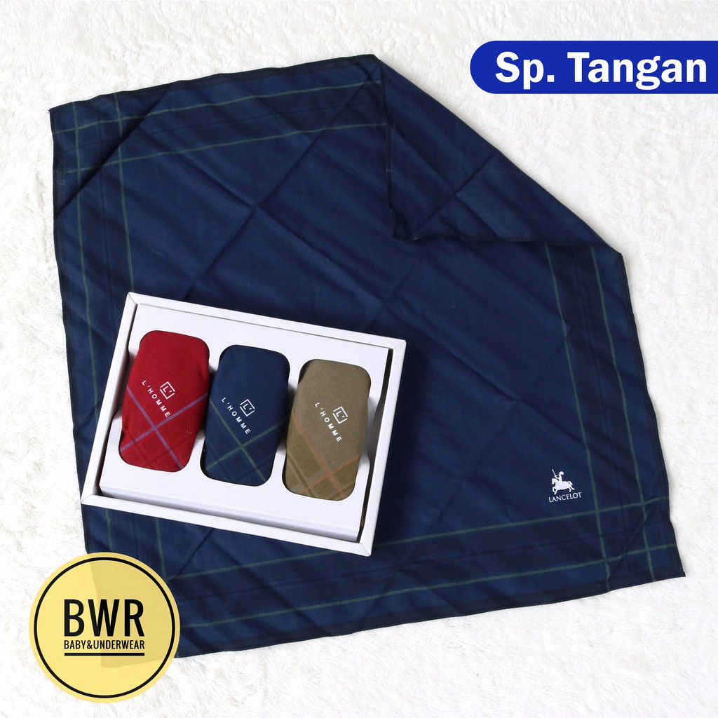 [ 6pc ] Sapu Tangan DEWASA Pria | Saputangan Warna GELAP Berkualitas - Bwr