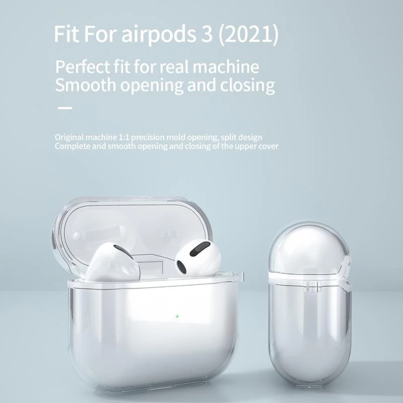 Soft Case Silikon TPU Transparan Cover AirPods 1 2 3 4 Pro 2