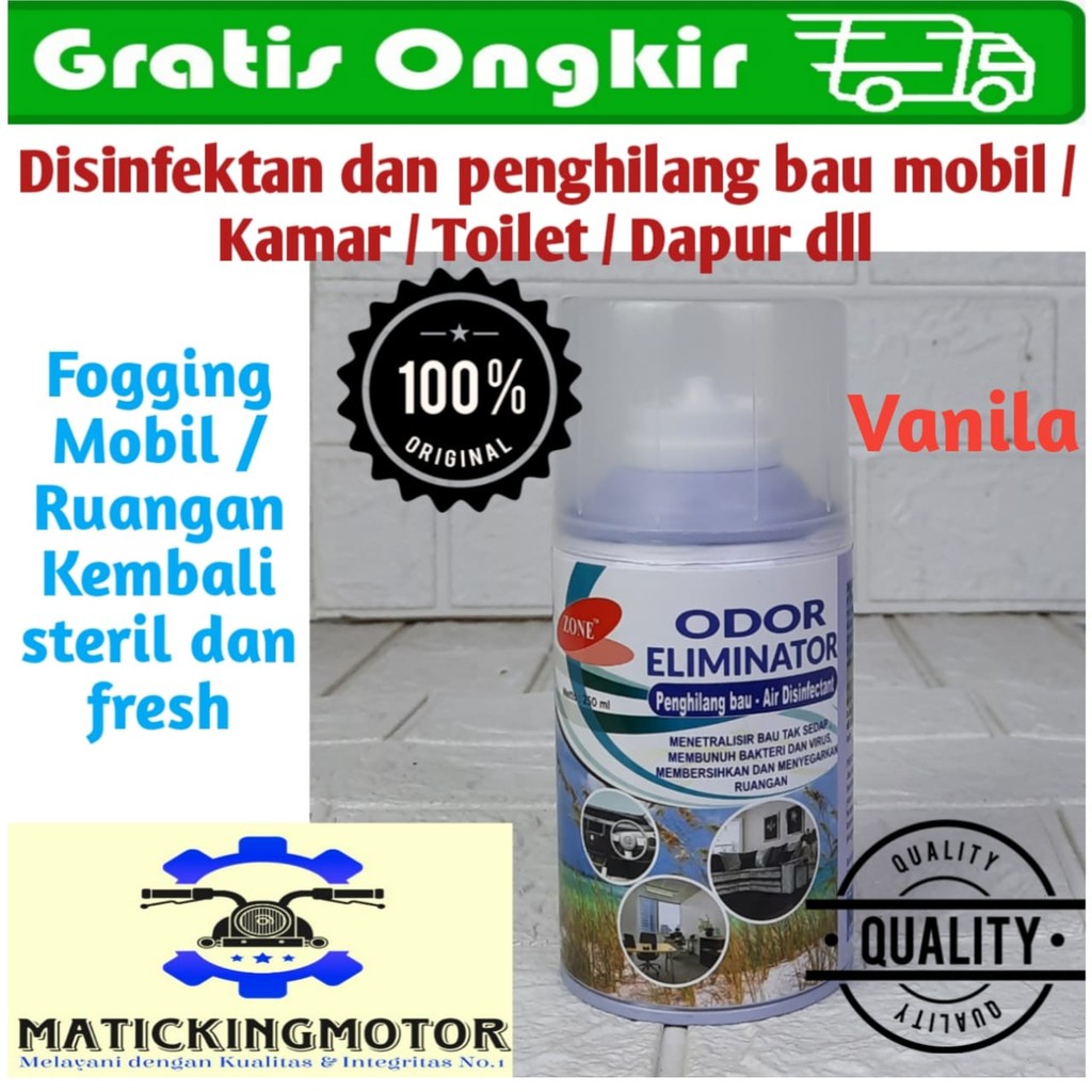 Odor Eliminator Zone Fogging Mobil Disinfektan Anti Virus 250 ml