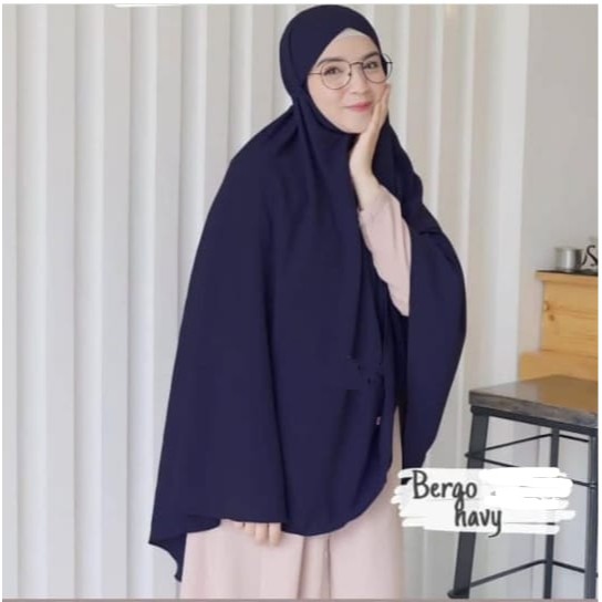 Khimar Hijab Bergo Woolpeach Jumbo Shopee Indonesia