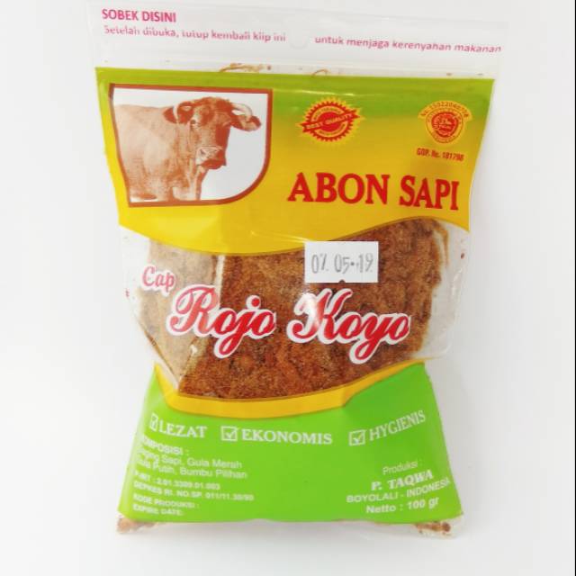 

ABON SAPI ASLI KUALITAS NO. 1 ROJO KOYO KEMASAN 100G