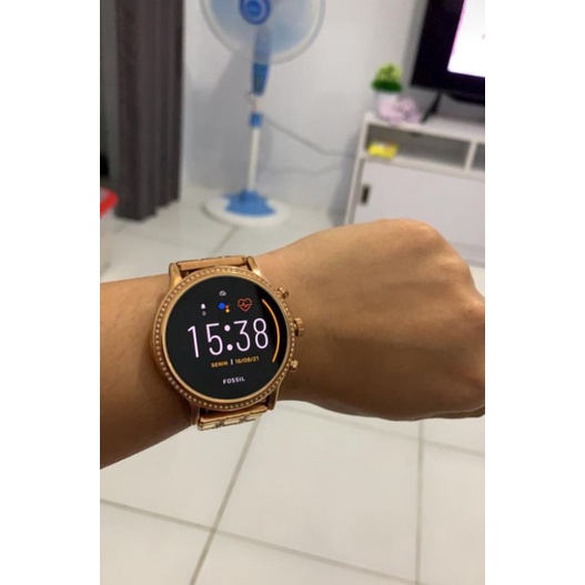 0JAM TANGAN FOSSIL SMARTWATCH GEN 5  ROSEGOLD