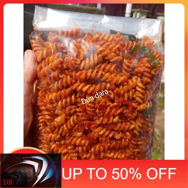 

250gr seblak makaroni spiral/kriwil pedas daun jeruk
