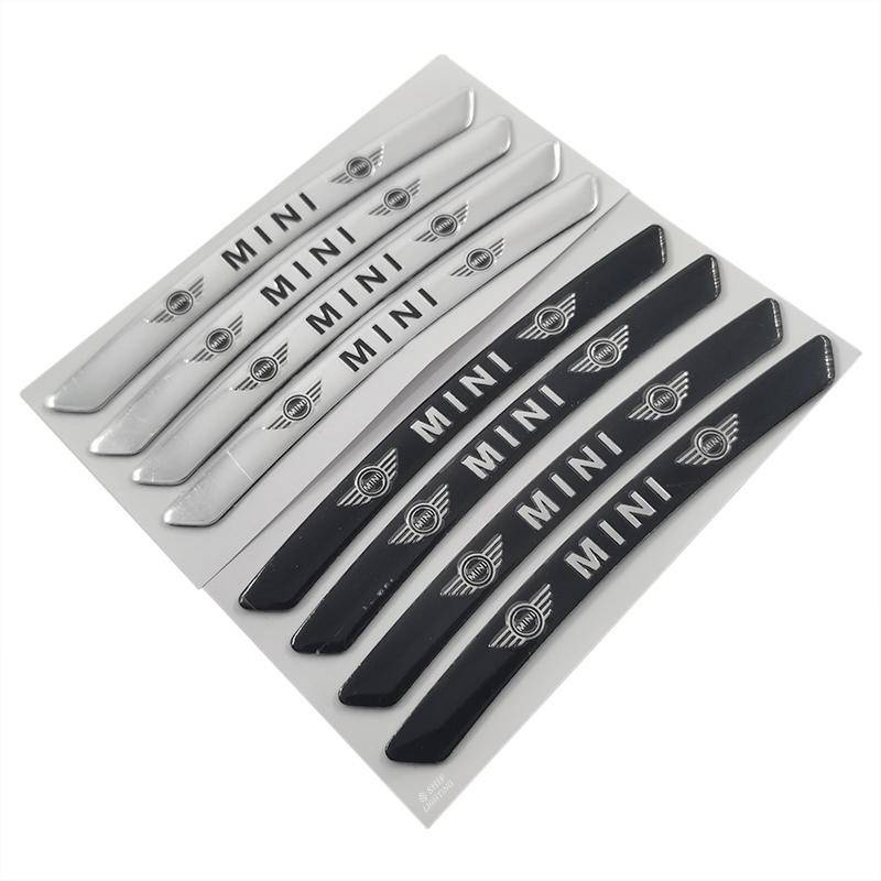 4 x Aluminum MINI Letter Logo Car Auto Wheel Tire Decorative Emblem Badge Sticker Decal MINI Wing