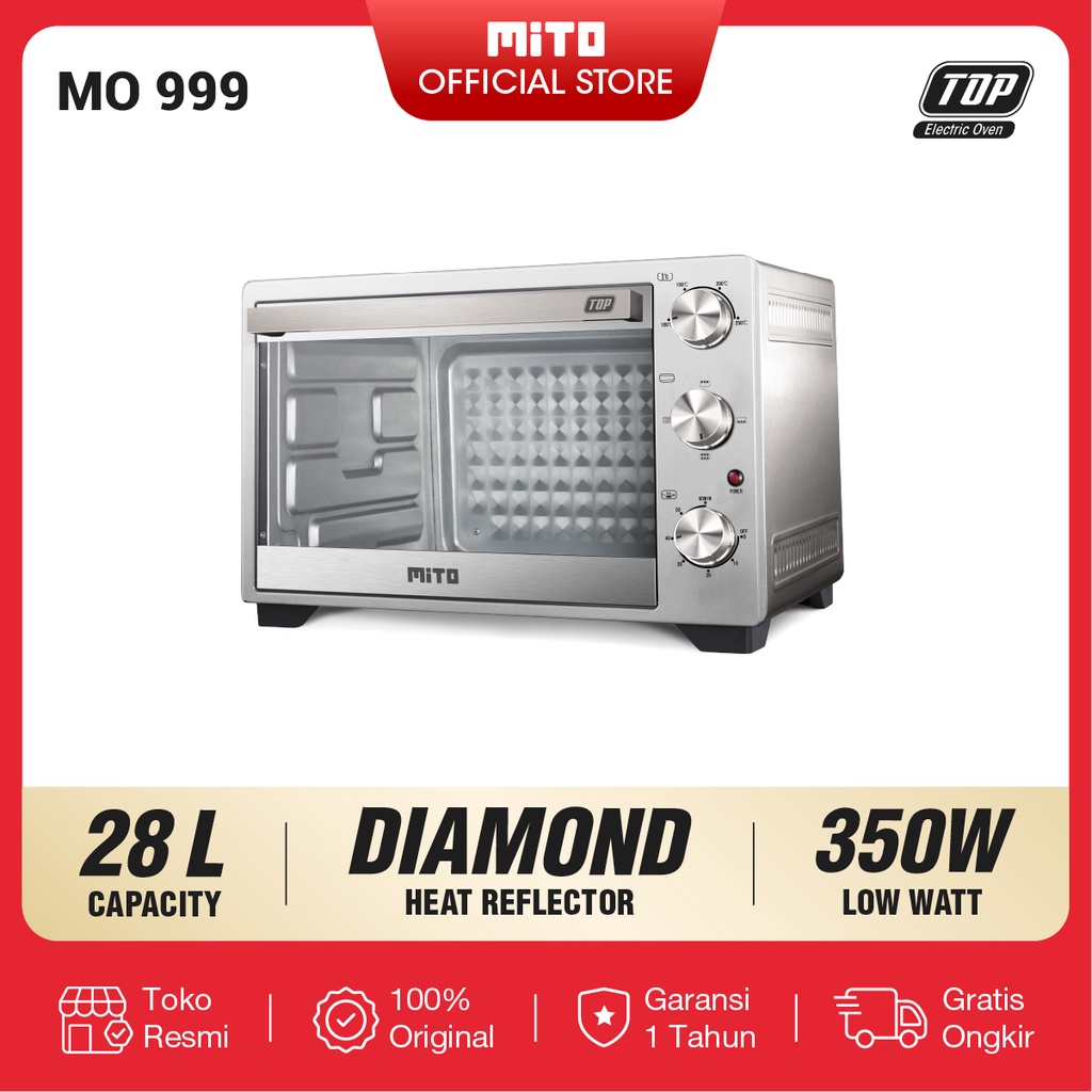 MITO Oven Listrik Top MO-999 28L Pemanggang Kue