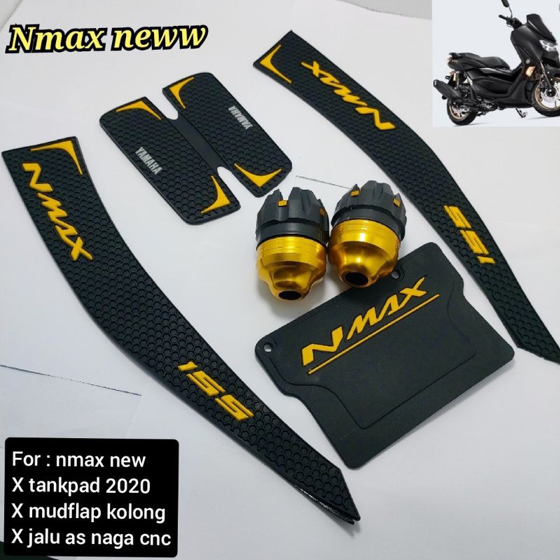 paket tankpad nmax new tank pad nmax baru 2020 + jalu as naga +mudflap nmax  new