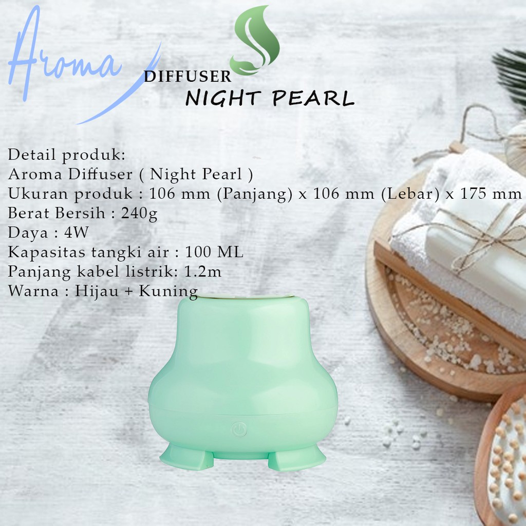 Diffuser 100 Ml (Night Pearl) | Aroma Diffuser | Alat Pengharum Ruangan