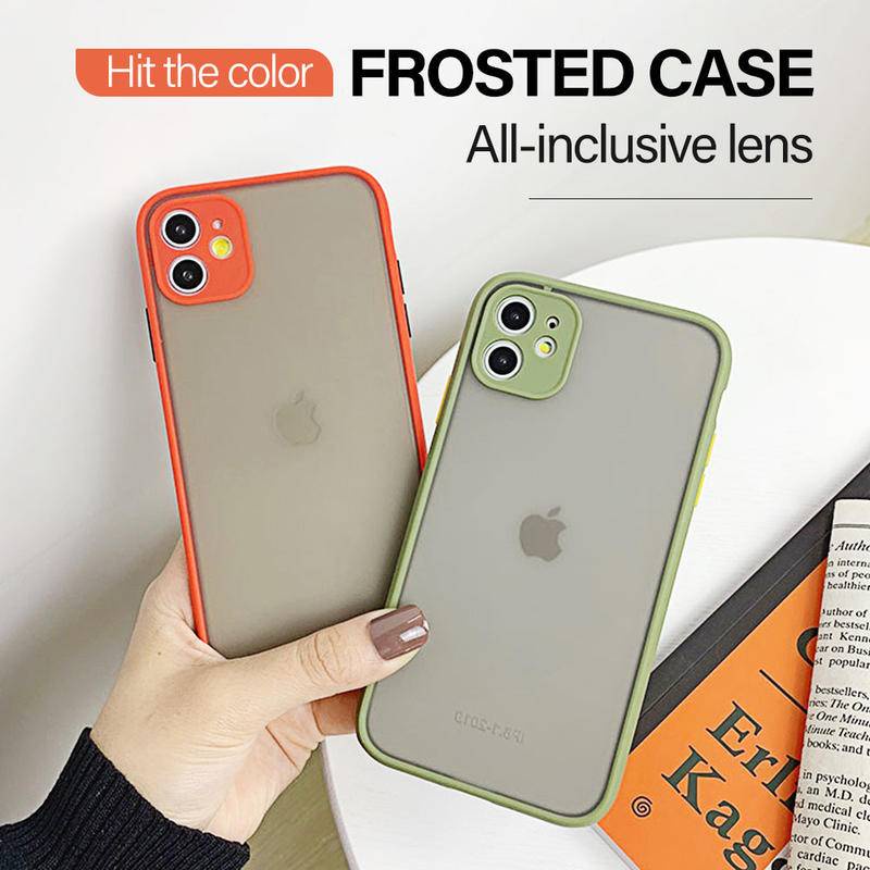 Hard Case Bahan PC Matte Shockproof Untuk iPhone 11 Pro MAX X XS MAX XR 11