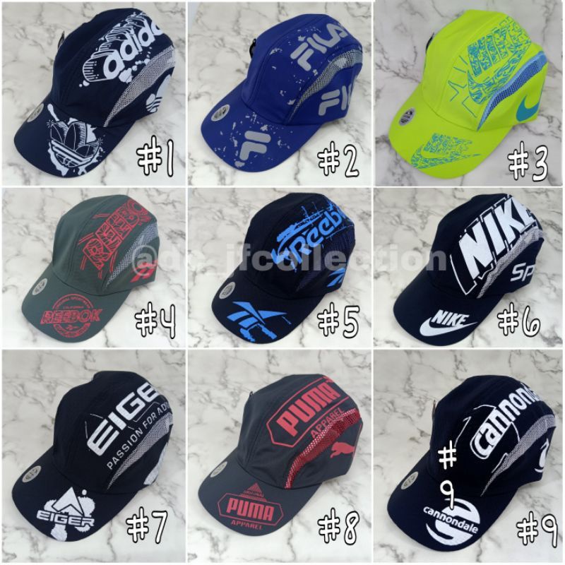 TOPI SPORT PARASUT AMPERA 13 WARNA UNISEX