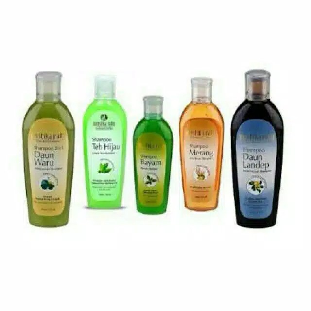 MUSTIKA RATU Shampoo Merang | Daun Landep | Daun Bayam | Daun Waru 175ml