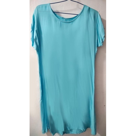DRESS BIRU MUDA DRESS SANTAI BAJU TERUSAN BAJU DASTER BIRU MUDA