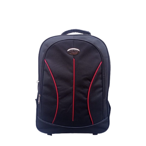 Tas Ransel Polo, Tas ransel pria, tas laptop atau tas sekolah (List merah)