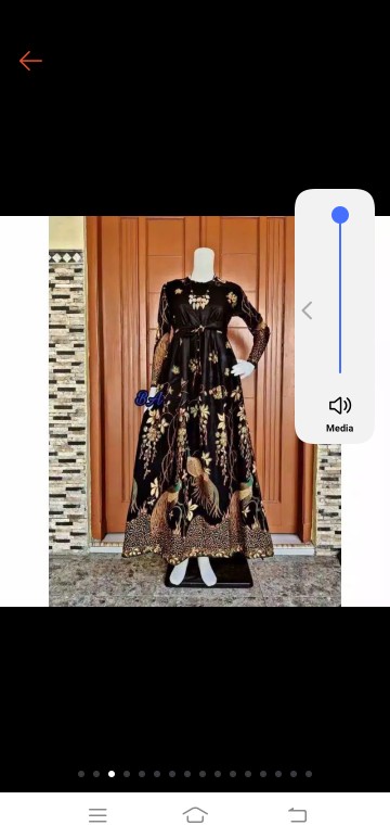 Gamis Batik (cod) Manggar Gamis Batik Pesta Model Terbaru