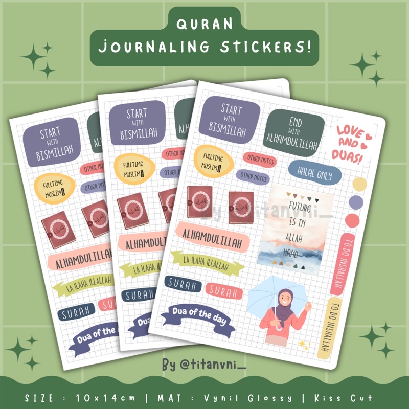 

Qur’an Journaling Sticker Sheet