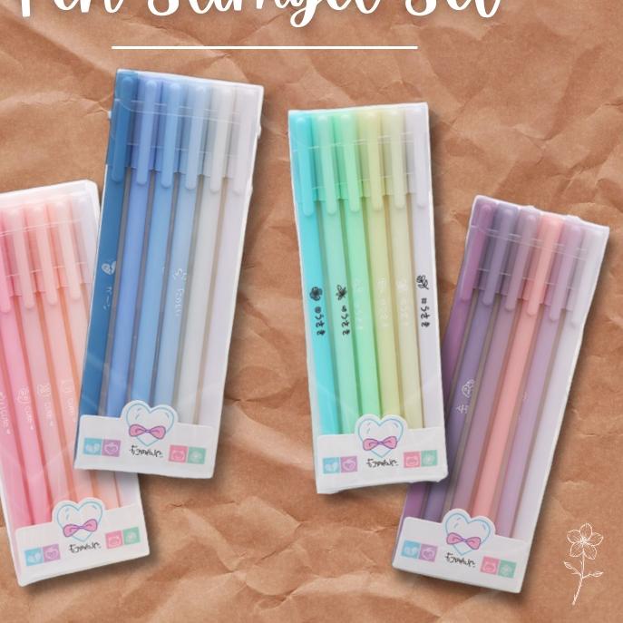

Cuma Di Sini PULPEN GEL SET- PEN SET AESTHETIC - PEN ISI 6 PCS - HIGHLIGHTER STABILO