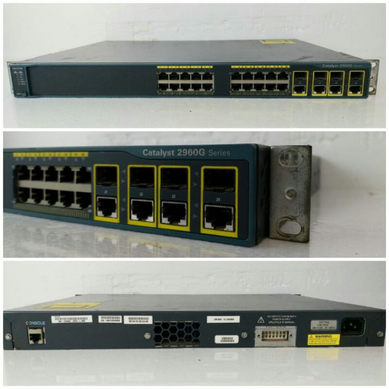 CISCO WS-C2960G-24TC-L V03 CATALYST 2960G SERI GIGABIT SWITCH PLUS RACK MOUNT EARS