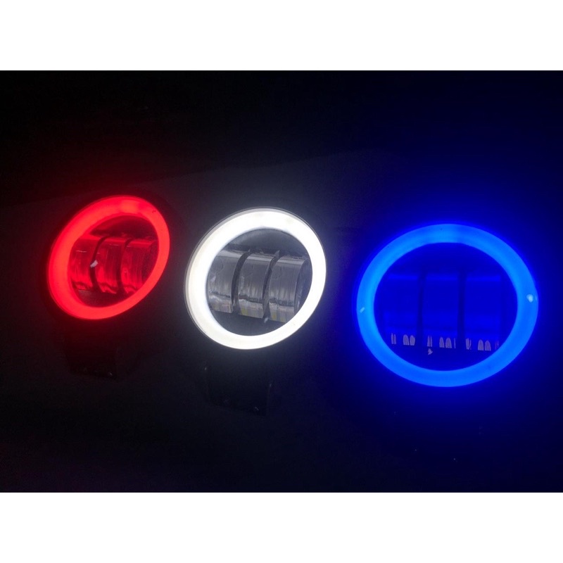 Lampu Tembak Sorot LED CWL 3 Mata Lensa 6D 30 watt cree angel Eye Square UNIVERSAL
