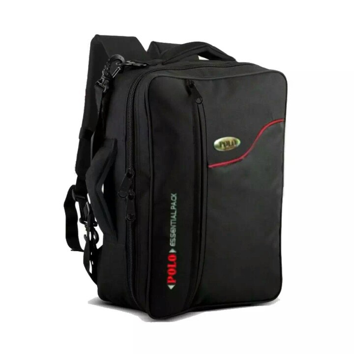 Polo Usa Tas Ransel Multifungsi Tas Fashion Pria Tas Laptop Pria - Black