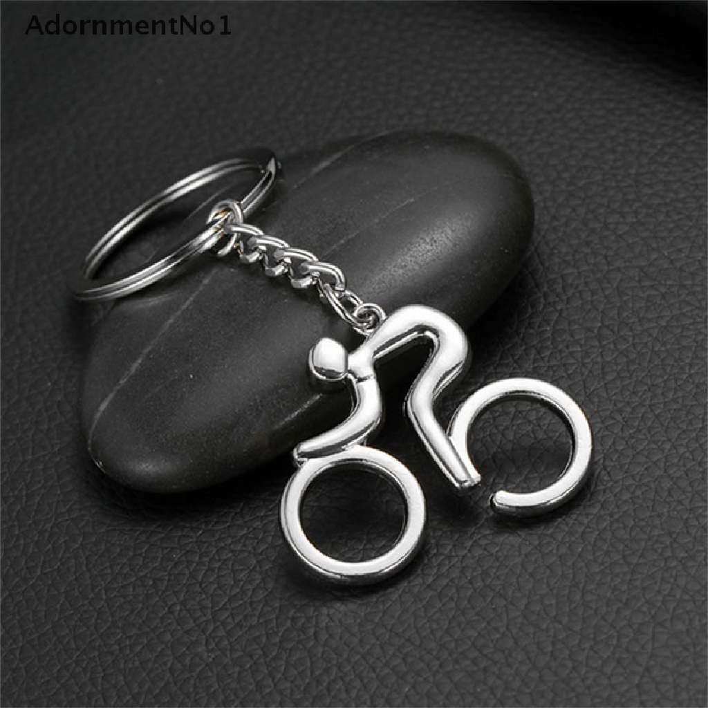 (AdornmentNo1) Gantungan Kunci Bentuk Sepeda Bahan Alloy Untuk Pria / Wanita