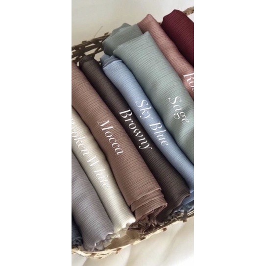 Pashmina Malay Silk Texture Premium Shawl Rayya Silk-Brownie