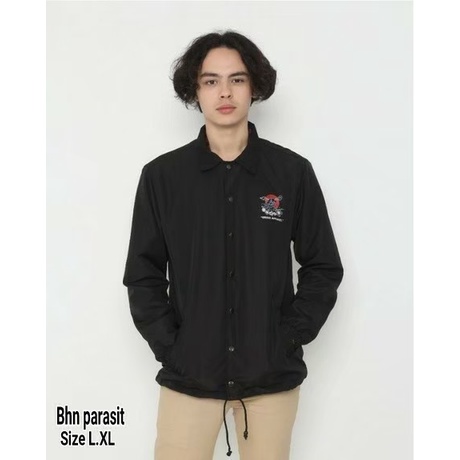 Jaket Erigo Coach Jaket / Crewneck Sweater Erigo Pria Parasut Pria Hijau Army