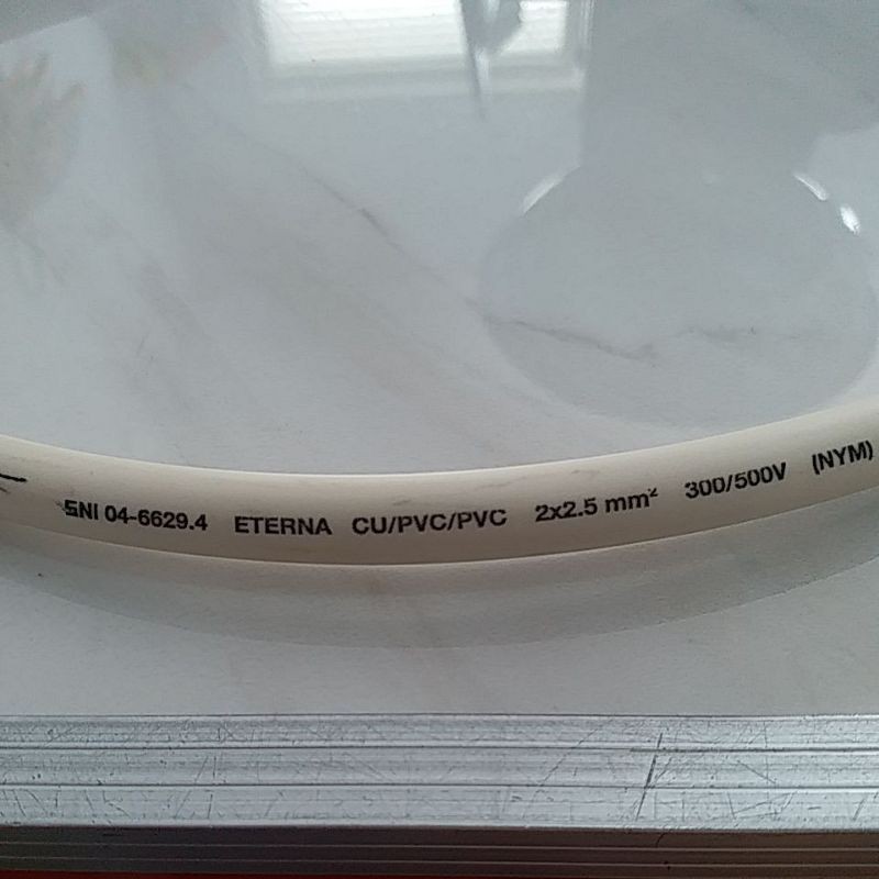 kabel eterna 2 x 2,5mm2 per meter