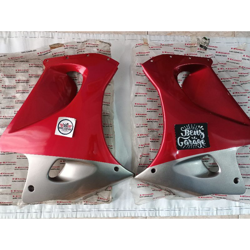 fairing,body,sayap,ninja rr old merah maroon original baru Kawasaki Genuine part