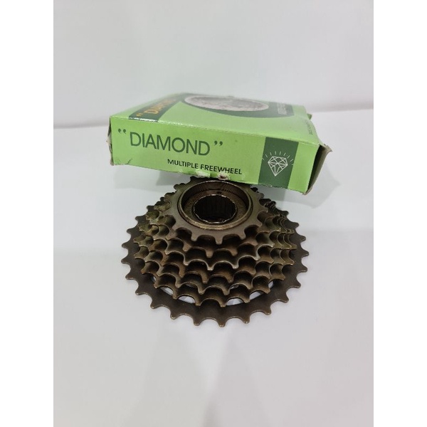 Sprocket  6 Speed | 7 Speed  Ulir/drat Gir belakang 14-28T Diamond