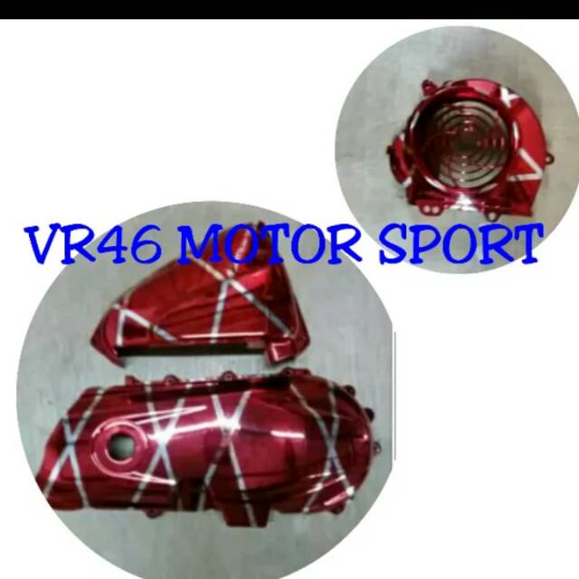 Variasi beat fi merah xxx tutup kipas beat fi + cover cvt + filter beat fi merah xxx