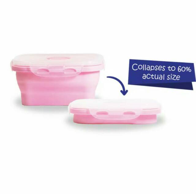 BABY SAFE COLLAPSIBLE FOOD CONTAINER SC01P(PINK) / SC01T(TOSCA) JEFF BABYSHOP