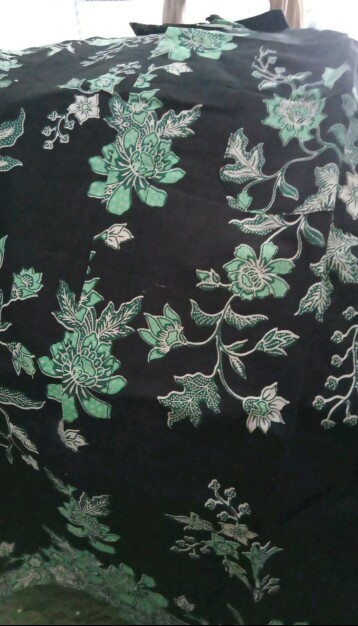 Promo Batik Couple Keluarga Sarimbit Sania Ruffle Batik Ori Ndoro Jowi Motif Cibulan Hijau