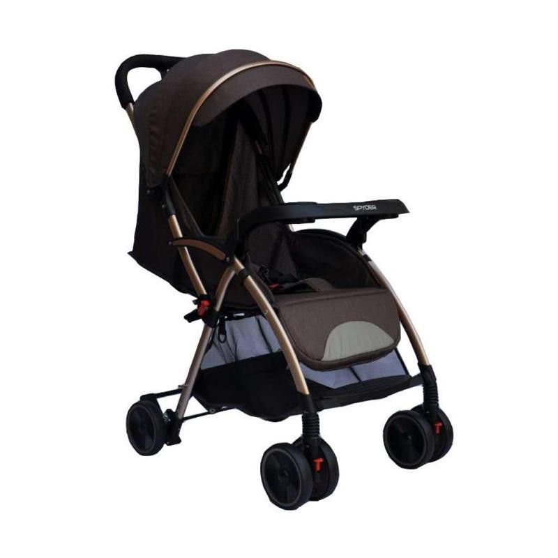 Makassar - Stroller Pliko Spyder 297 Gold Frame Kereta Dorong Bayi