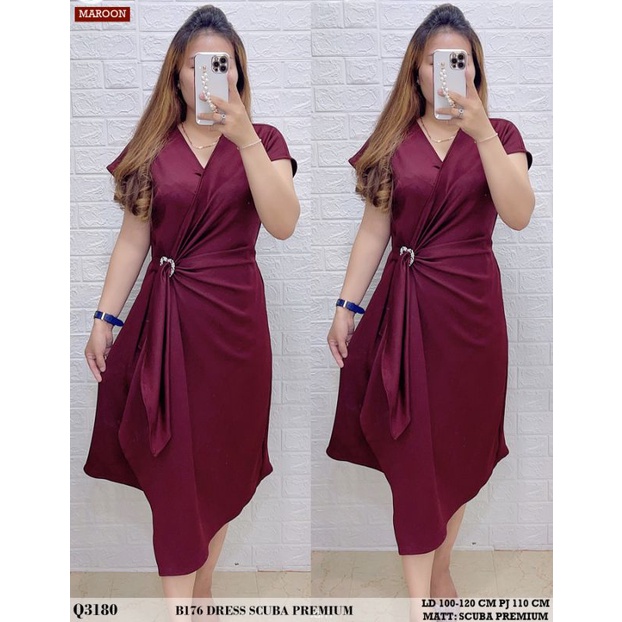 B176 DRESS SCUBA PREMIUM Q1578 ready marron