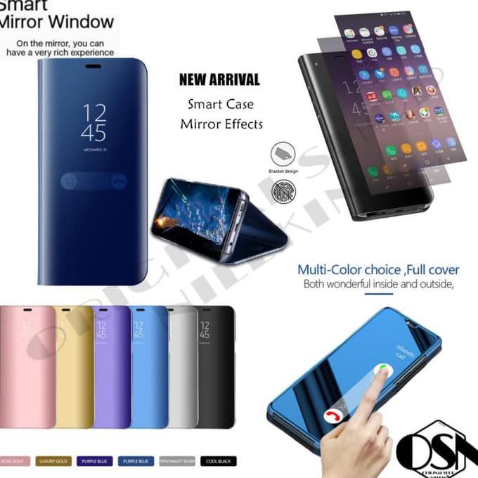 OPPO RENO 2 RENO2 CLEAR VIEW S FLIP COVER HARD SOFT CASE MIRROR BOOK