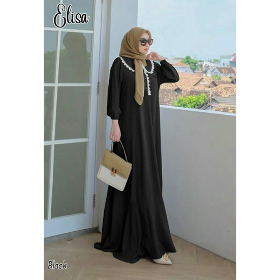 Elisa Maxy, GAMIS RAYON RENDA CANTIK FIT XXL LD 112 BAHAN RAYON TWILL PREMIUM MIX RENDA TERMURAH OOTD