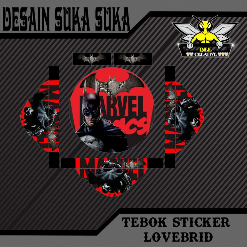 stiker tebok lovebird / decal tebok lovebird / stiker sangkar lovebird / sticker tebok lovebird / st