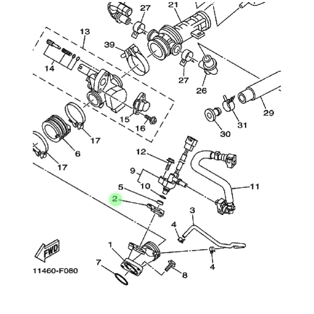 GASKET PACKING PAKING INTAKE INTEK MANIPUL INJEKTOR INJEKTOR VIXION OLD LAMA ORIGINAL YGP 3C1-E3556-00