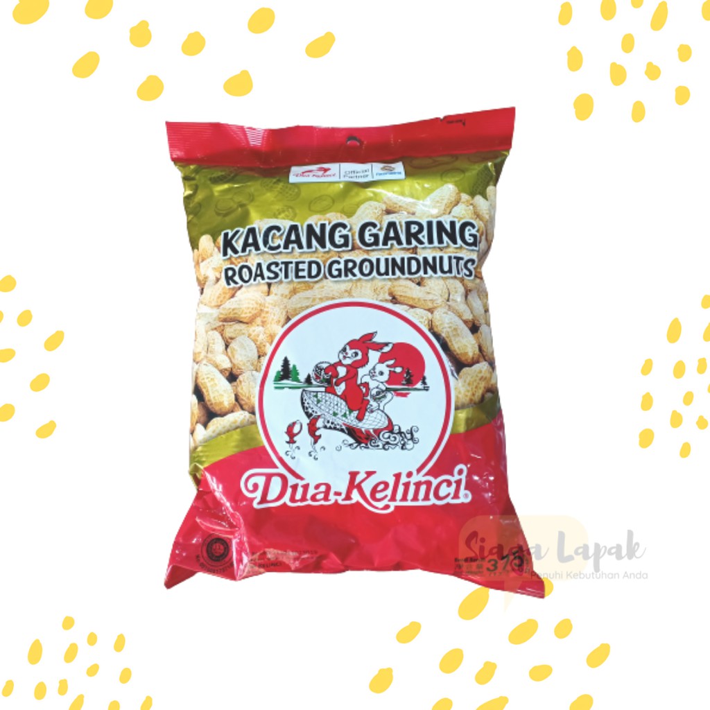 Kacang Kulit Dua Kelinci Original Garing 375 gr