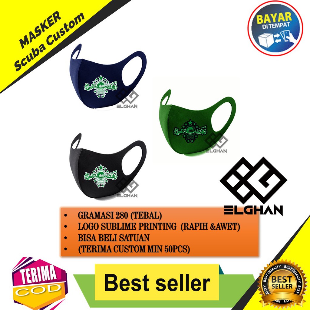 SATUAN MASKER SCUBA MOTIF / MASKER KOREA SCUBA LOGO NU ...