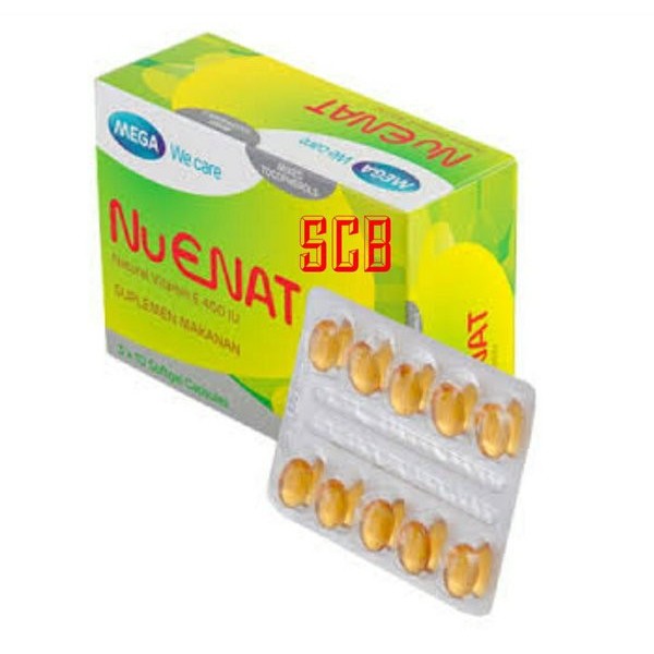 NU ENAT NATURAL VITAMIN E 400 IU 30' MEGA WE CARE 100% ASLI