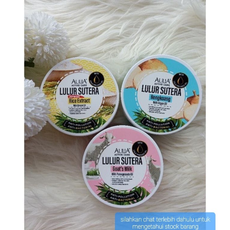 AULIA LULUR SUTERA 250GR LULU BADAN KOSMETIK BENGKOANG RICE GOAT MILK